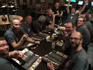 Say fellas, you know what would make this evenings celebration a real hoot? A giant boot full of beer!